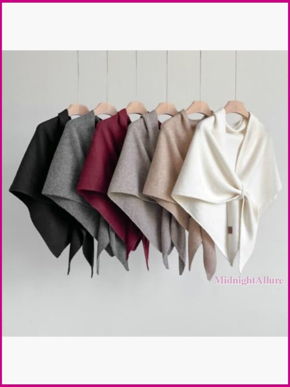 Soft Knitted Pashmina Shawl Wrap Cape Cardigan One Size All Seasons - Picture 6 of 6